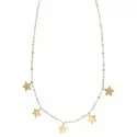 Woman Necklace with Stars in Yellow Gold 803321737230