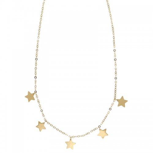 Woman Necklace with Stars in Yellow Gold 803321737230
