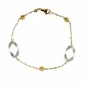 Damenarmband Gelb- und Weißgold 803321724444