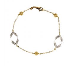 Women's Bracelet Yellow and White Gold 803321724444