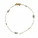 Damenarmband Gelb- und Weißgold 803321724449