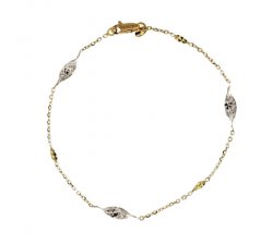 Women's Bracelet Yellow and White Gold 803321724449