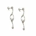 Women's Long Earrings in White Gold 803321724358