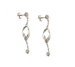 Women's Long Earrings in White Gold 803321724358