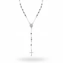 Halskette mit Rosenkranz aus Unisex-Stahl 50 cm 12940