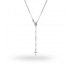 Rosary necklace in 925 silver 45 cm 9735