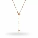 Collana Rosario in argento 925 rosato 45 cm 18033