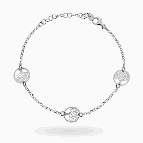 Frau Lebensbaum 925 Silber Armband 18267