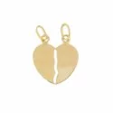 Double Pendant with Broken Heart to Break Yellow Gold 803321703331