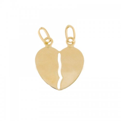 Double Pendant with Broken Heart to Break Yellow Gold 803321703331