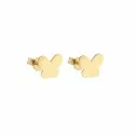 Yellow gold butterfly women's earrings 803321733436