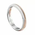 Fede nuziale Salvini collezione Alchimia Oro bianco rosa 20082651