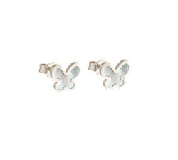 Women's Earrings White Gold Butterflies 803321733452