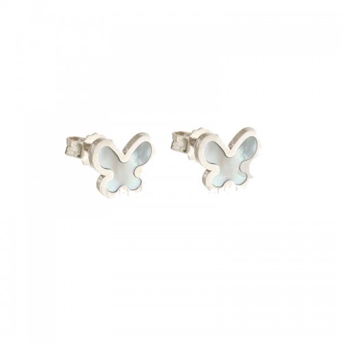 Women's Earrings White Gold Butterflies 803321733452