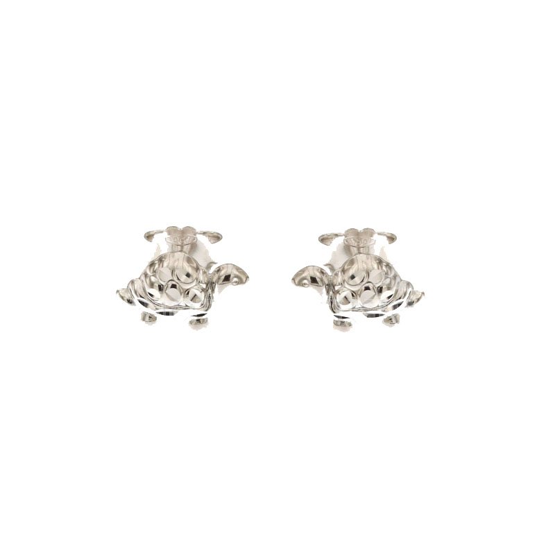 Turtle White Gold Women's Earrings 803321715557