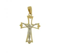 Croce Uomo in Oro Giallo e Bianco 803321714002