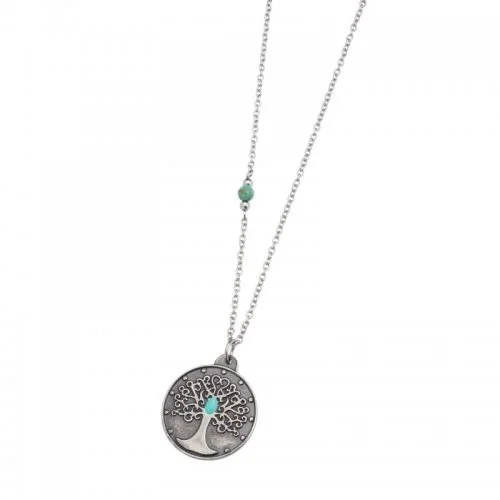 Gravado Set Collane Albero Della Vita – Acciaio Inox – Personalizzabile Con Nome – Regalo