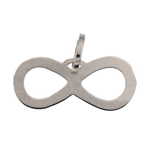 Pendant with Infinity Woman in White Gold 803321715098