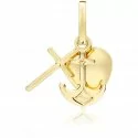 Faith, Hope and Charity Pendant Yellow Gold 803321730702