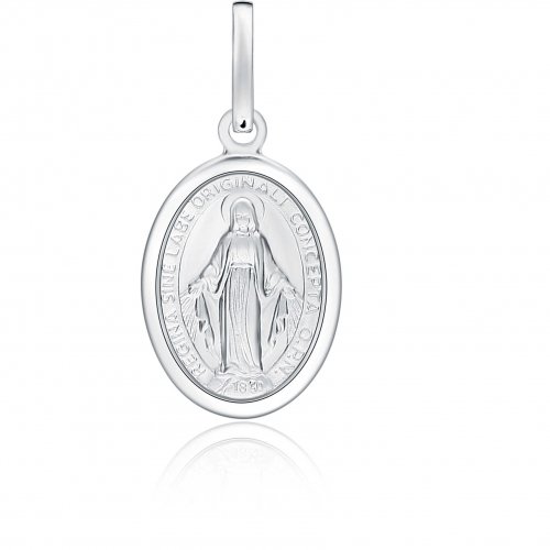 Miraculous Madonna pendant white gold 803321707032