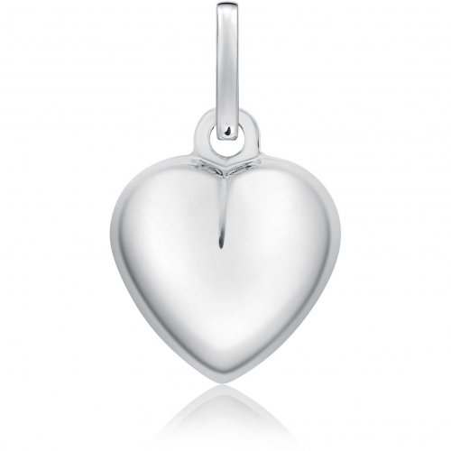 White gold heart pendant 803321711246