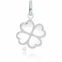 Four-leaf clover lucky charm white gold 803321731482