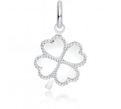 Four-leaf clover lucky charm white gold 803321731482