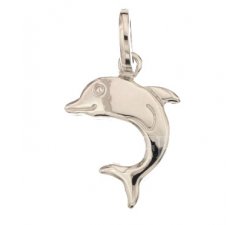 Dolphin pendant white gold 803321734952