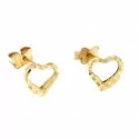 Woman Heart Yellow Gold Earrings 803321729875