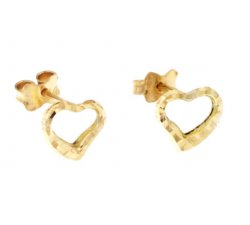 Woman Heart Yellow Gold Earrings 803321729875