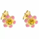 Flower Girl Yellow Gold Earrings 803321716634