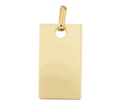 Yellow gold customizable medal pendant 803321731702