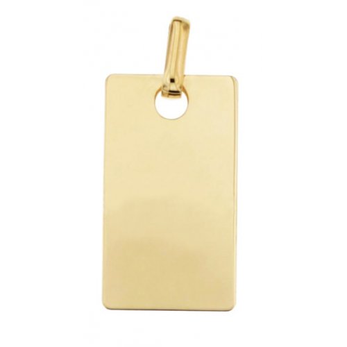 Yellow gold customizable medal pendant 803321731702