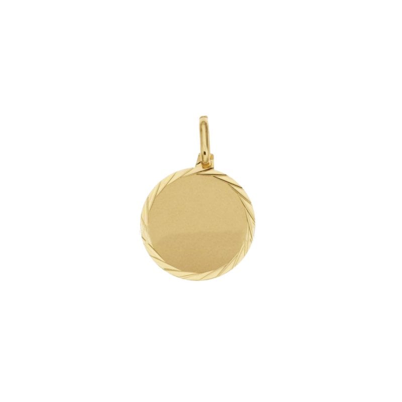 Ciondolo medaglia personalizzabile Oro giallo 803321710548