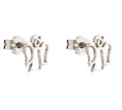 White Gold Angels Girls Earrings 803321730756