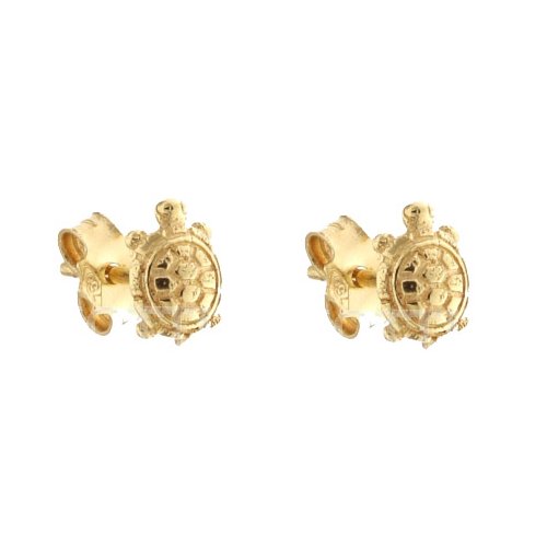 Turtle Yellow Gold Women's Earrings 803321732654