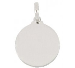 Personalisierbarer Medaillenanhänger Weißgold 803321703105