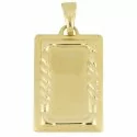 Yellow gold customizable medal pendant 803321714946