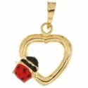 Ladybug pendant yellow gold 803321737035