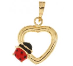 Ciondolo coccinella oro giallo 803321737035