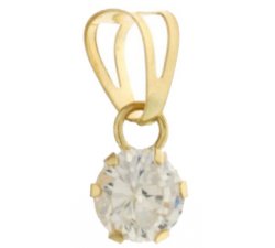 Women's pendant light point Yellow gold 803321717211