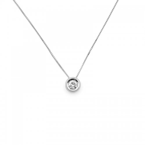 Necklace Promesse Gioielli Woman Point of Light Diamond PPLA