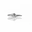 Ring Promesse Jewelry Woman Solitaire Diamond FE44