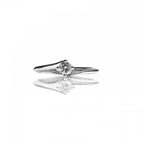 Ring Promesse Jewelry Woman Solitaire Diamond FE44
