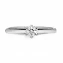 Ring Promesse Schmuck Damen Solitär Diamant TH6B