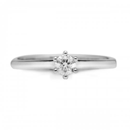 Ring Promesse Jewelry Woman Solitaire Diamond TH6B