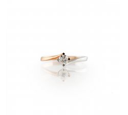 Ring Promesse Jewelry Woman Solitaire Diamond THBICO