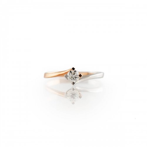 Ring Promesse Jewelry Woman Solitaire Diamond THBICO