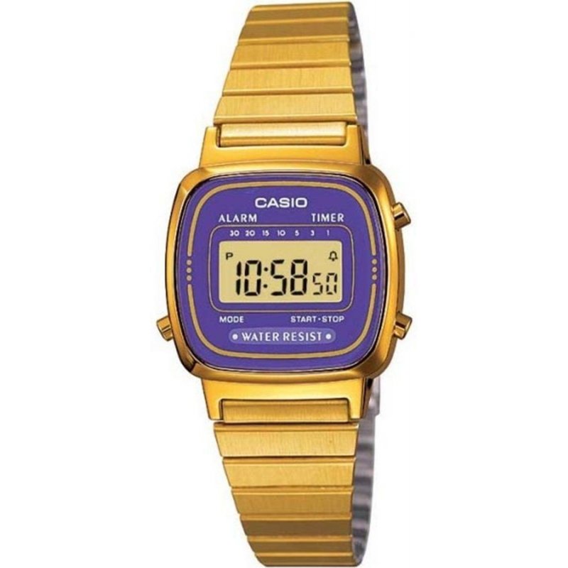 CASIO women's watch LA670WGA-6DF Steel PVD gold gilt Vintage