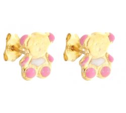 Ohrringe mit Teddybär aus Gelbgold 803321712438